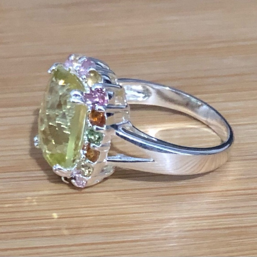 $79 Designer Estate Ring  Sterling Silver  Size 10  925 THAILAND - Picture 3 of 5